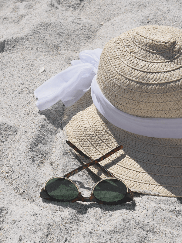 Must Have Accessories for Beach Day | Anna Maria Island, Florida | A New Day Sunglasses | Floppy Sun Hat