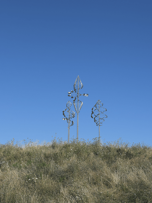 Wind sculpture at Wilkeson Pointe