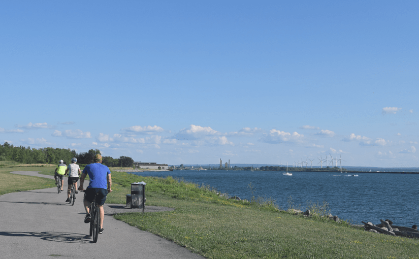 Bike ride on the Outer Harbor Wellness Trail