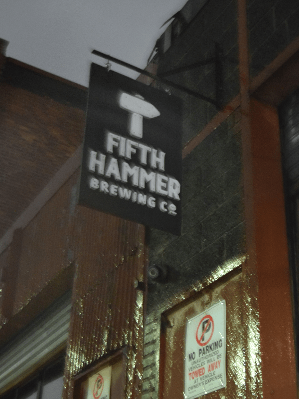 Entrance to Fifth Hammer Brewing in Long Island City