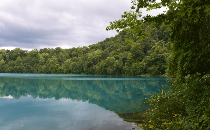 Green Water and Blue Skies at Green Lakes State Park