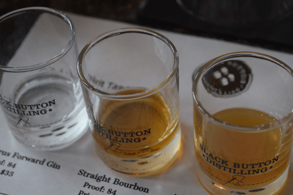 Spirits tasting at Black Button Distilling in Buffalo